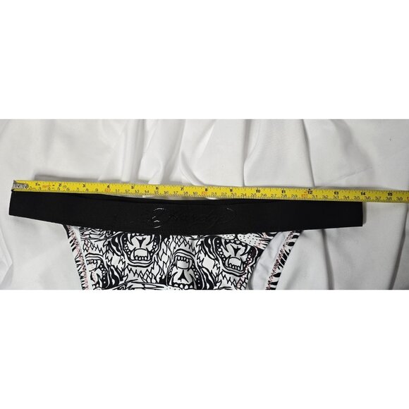 NWT ED HARDY SNOW TIGER WHITE BIKINI SET 2 PIECES SWIMSUIT Size Large - Picture 16 of 16